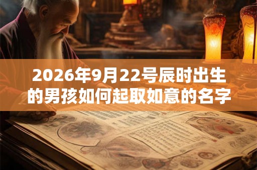 2026年9月22号辰时出生的男孩如何起取如意的名字和五行属性 2026年9月22号辰时出生的男孩如何起取如意的名字和五行属性