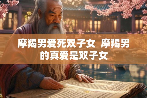 摩羯男爱死双子女  摩羯男的真爱是双子女