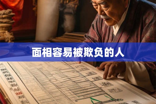 面相容易被欺负的人