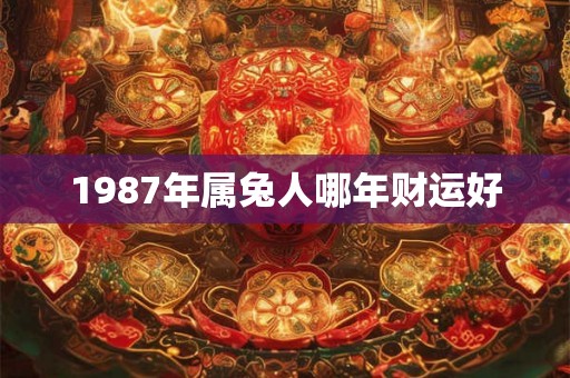1987年属兔人哪年财运好