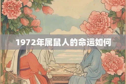 1972年属鼠人的命运如何