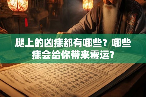 腿上的凶痣都有哪些？哪些痣会给你带来霉运？