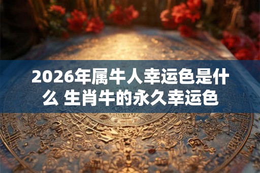 2026年属牛人幸运色是什么 生肖牛的永久幸运色