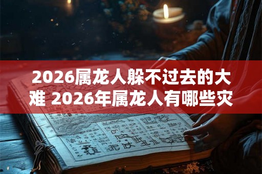 2026属龙人躲不过去的大难 2026年属龙人有哪些灾难 2026属龙人躲不过去的大难 2026年属龙人有哪些灾难