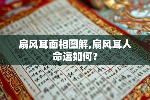 扇风耳面相图解,扇风耳人命运如何? 扇风耳面相图解,扇风耳人命运如何?