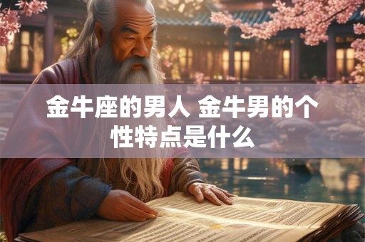 金牛座的男人 金牛男的个性特点是什么