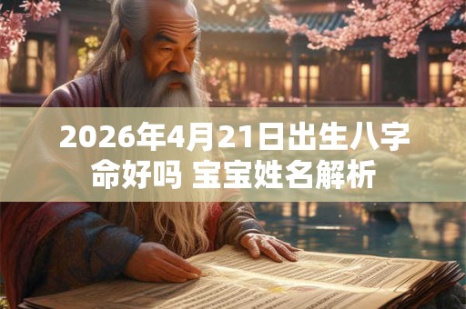 2026年4月21日出生八字命好吗 宝宝姓名解析