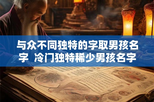 与众不同独特的字取男孩名字  冷门独特稀少男孩名字