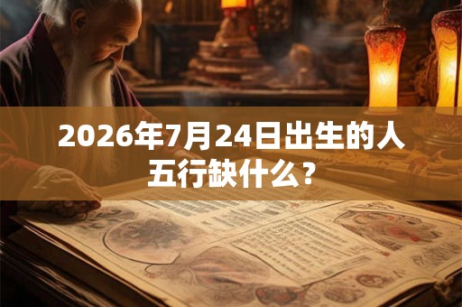 2026年7月24日出生的人五行缺什么？