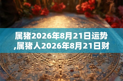 属猪2026年8月21日运势,属猪人2026年8月21日财运,生肖猪2026年8月21日运势