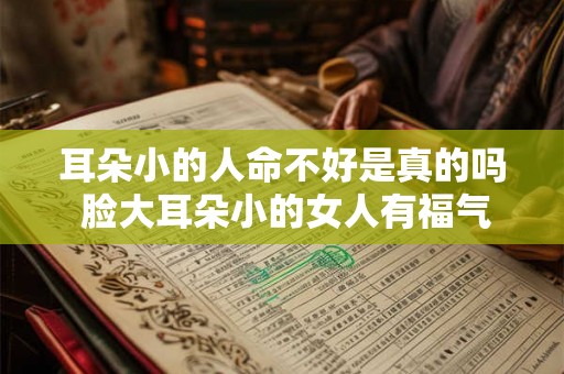耳朵小的人命不好是真的吗 脸大耳朵小的女人有福气吗