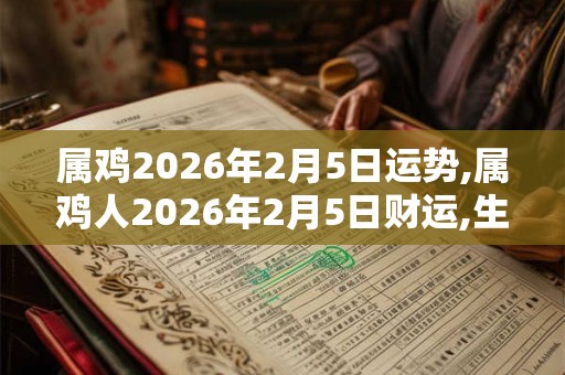 属鸡2026年2月5日运势,属鸡人2026年2月5日财运,生肖鸡2026年2月5日运势