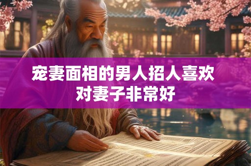 宠妻面相的男人招人喜欢 对妻子非常好