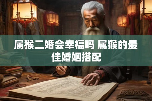 属猴二婚会幸福吗 属猴的最佳婚姻搭配