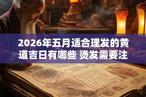 2026年五月适合理发的黄道吉日有哪些 烫发需要注意什么