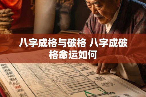 八字成格与破格 八字成破格命运如何