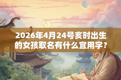 2026年4月24号亥时出生的女孩取名有什么宜用字？五行八字是什么？