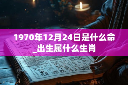 1970年12月24日是什么命_出生属什么生肖