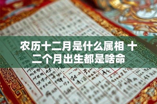 农历十二月是什么属相 十二个月出生都是啥命
