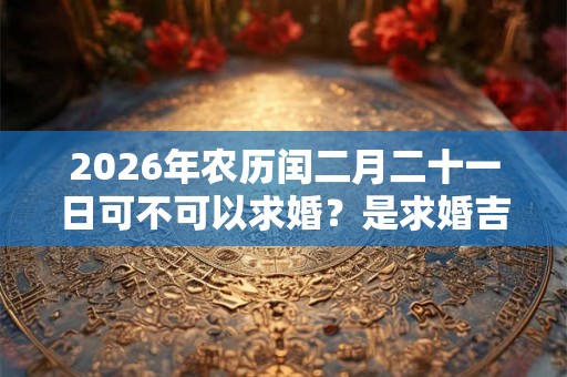 2026年农历闰二月二十一日可不可以求婚?是求婚吉日吗? 2026年农历闰二月二十一日可不可以求婚?是求婚吉日吗?