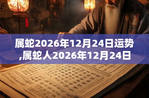 属蛇2026年12月24日运势,属蛇人2026年12月24日财运,生肖蛇2026年12月24日运势 属蛇2026年12月24日运势,属蛇人2026年12月24日财运,生肖蛇2026年12月24日运势