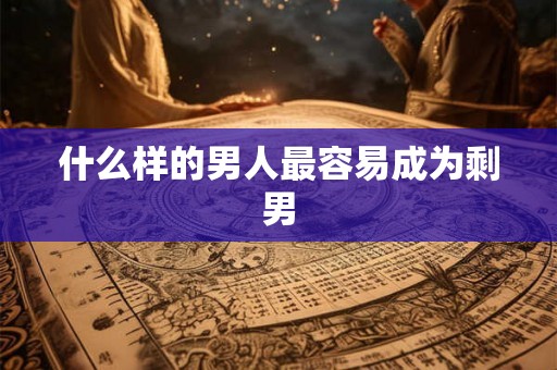 什么样的男人最容易成为剩男