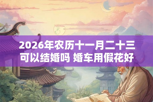 2026年农历十一月二十三可以结婚吗 婚车用假花好不好