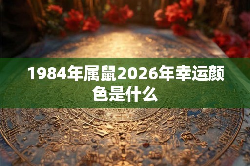 1984年属鼠2026年幸运颜色是什么