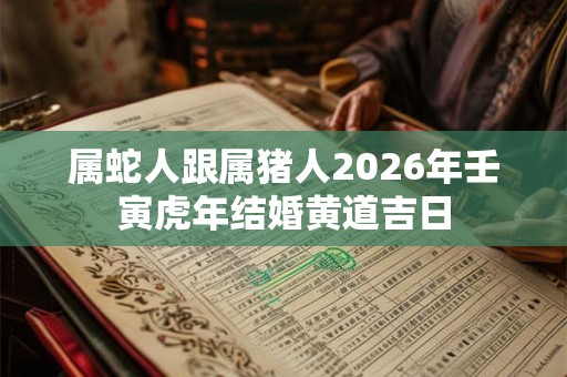 属蛇人跟属猪人2026年壬寅虎年结婚黄道吉日