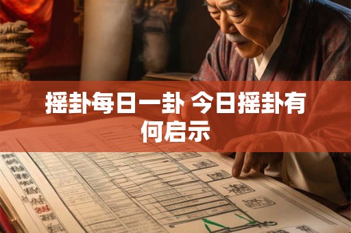 摇卦每日一卦 今日摇卦有何启示