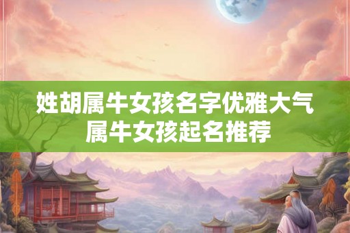 姓胡属牛女孩名字优雅大气 属牛女孩起名推荐 姓胡属牛女孩名字优雅大气 属牛女孩起名推荐