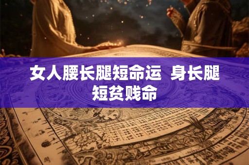 女人腰长腿短命运  身长腿短贫贱命