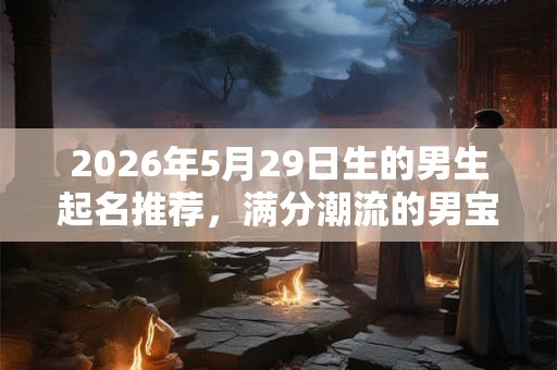 2026年5月29日生的男生起名推荐，满分潮流的男宝宝名字