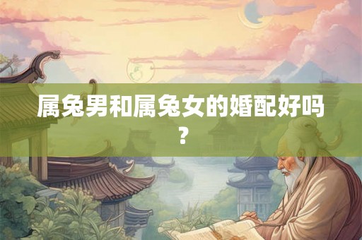属兔男和属兔女的婚配好吗? 属兔男和属兔女的婚配好吗?