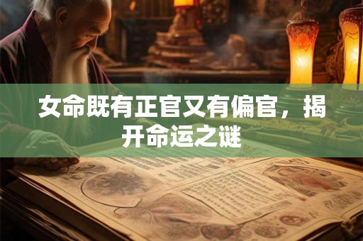 女命既有正官又有偏官,揭开命运之谜 女命既有正官又有偏官,揭开命运之谜