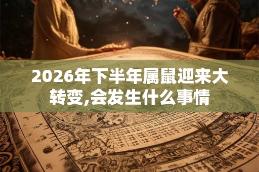 2026年下半年属鼠迎来大转变,会发生什么事情 2026年下半年属鼠迎来大转变,会发生什么事情