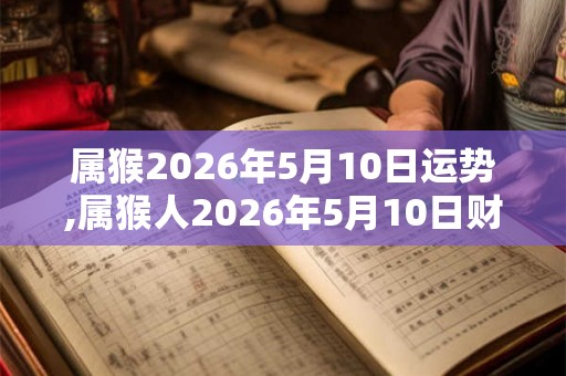 属猴2026年5月10日运势,属猴人2026年5月10日财运,生肖猴2026年5月10日运势 属猴2026年5月10日运势,属猴人2026年5月10日财运,生肖猴2026年5月10日运势