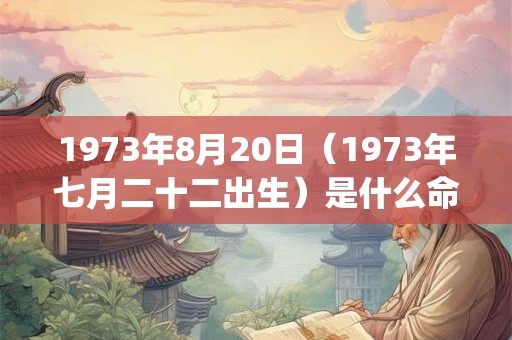 1973年8月20日（1973年七月二十二出生）是什么命_命运如何