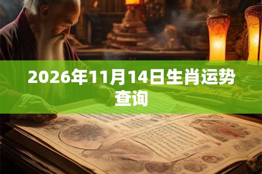 2026年11月14日生肖运势查询