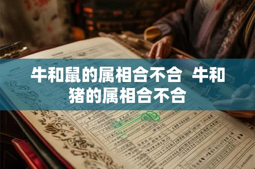 牛和鼠的属相合不合  牛和猪的属相合不合