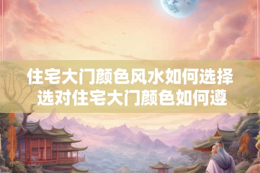 住宅大门颜色风水如何选择 选对住宅大门颜色如何遵循风水