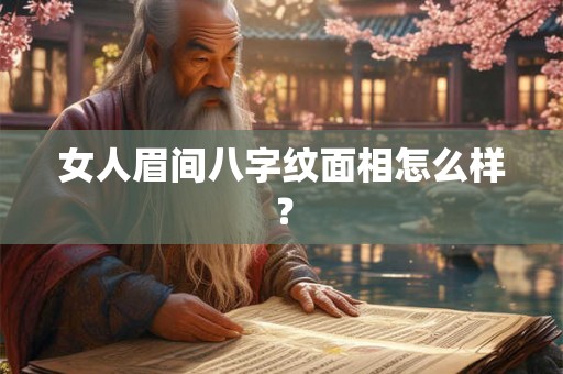 女人眉间八字纹面相怎么样? 女人眉间八字纹面相怎么样?