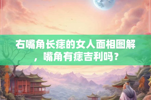 右嘴角长痣的女人面相图解，嘴角有痣吉利吗？