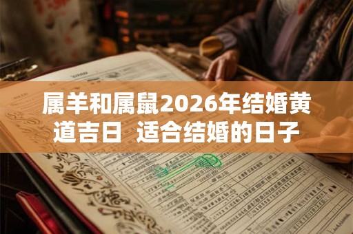 属羊和属鼠2026年结婚黄道吉日  适合结婚的日子