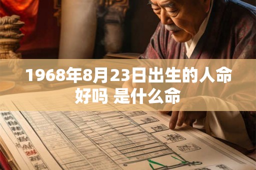 1968年8月23日出生的人命好吗 是什么命 1968年8月23日出生的人命好吗 是什么命