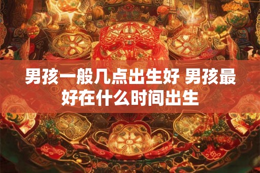 男孩一般几点出生好 男孩最好在什么时间出生