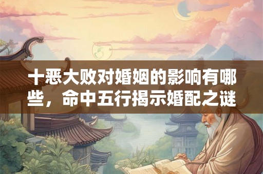 十恶大败对婚姻的影响有哪些，命中五行揭示婚配之谜