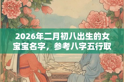 2026年二月初八出生的女宝宝名字，参考八字五行取名