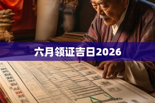 六月领证吉日2026