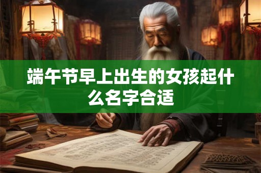 端午节早上出生的女孩起什么名字合适 端午节早上出生的女孩起什么名字合适